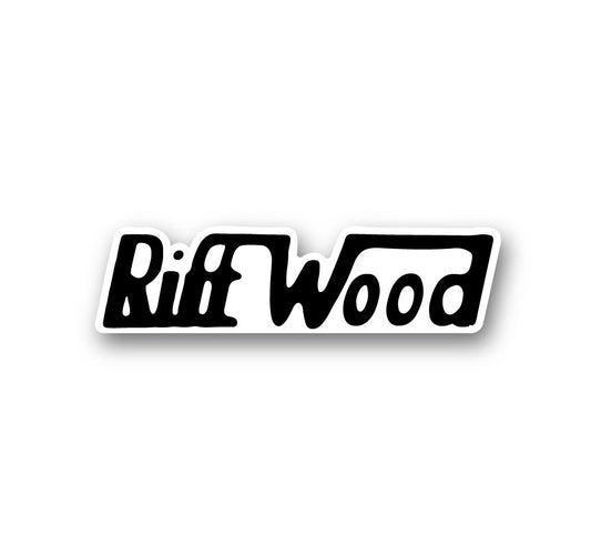 Riff Wood Sticker 6”