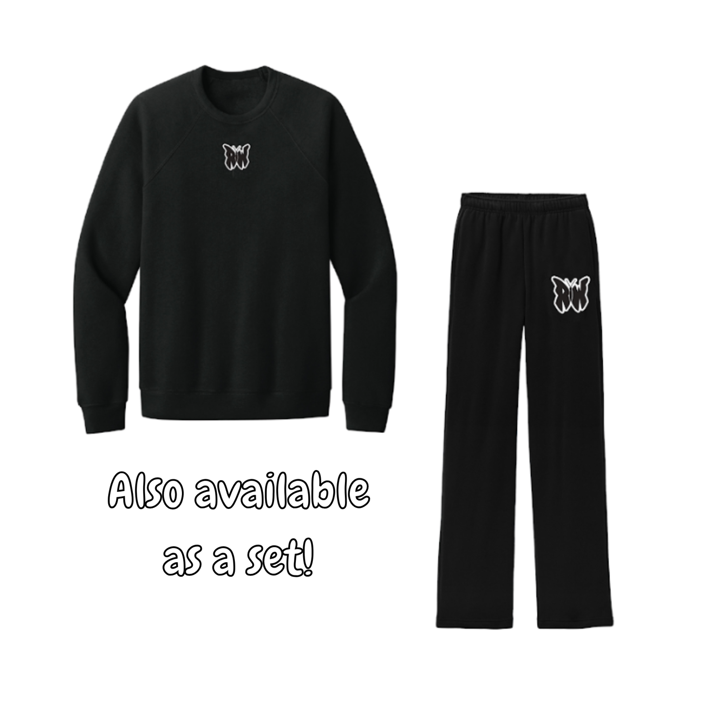 Puff RW Butterfly Black Sweatpants