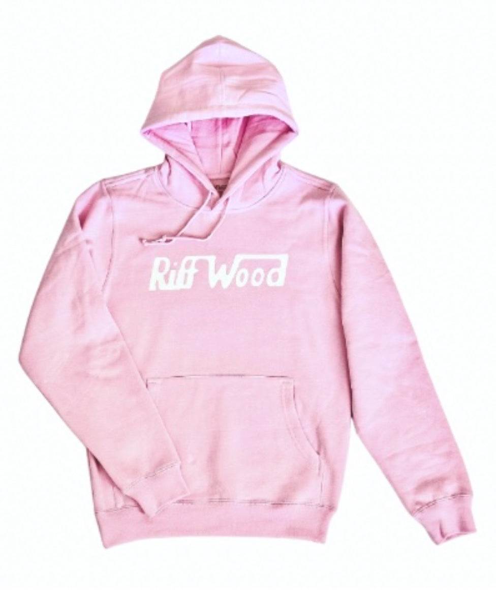 Heavyweight Classic Riff Wood Hoodie—Pink