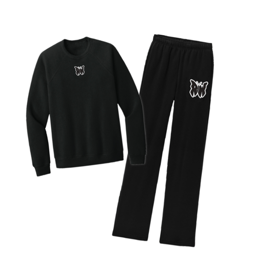 Puff RW Butterfly Black Lounge Set