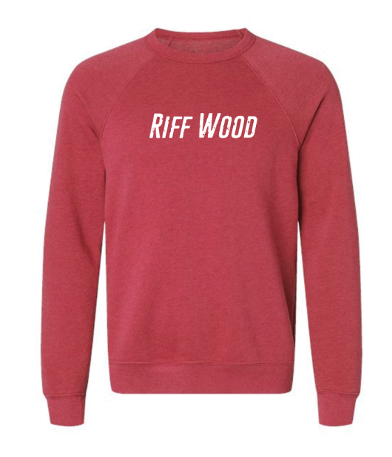 Heather Red Riff Wood Crew